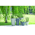 Квітковий горщик Tubus Slim Beton Effect 400