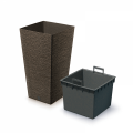 Квітковий горщик Furu Square ECO Wood 300W