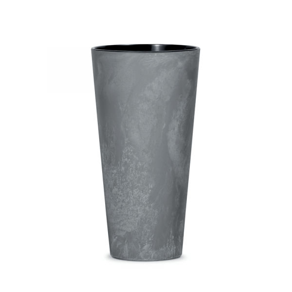 Квітковий горщик Tubus Slim Beton Effect 200