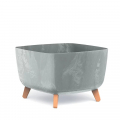 Квітковий горщик Gracia Square Beton Effect 400