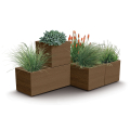 Квітковий горщик Madera Square ECO Wood 400