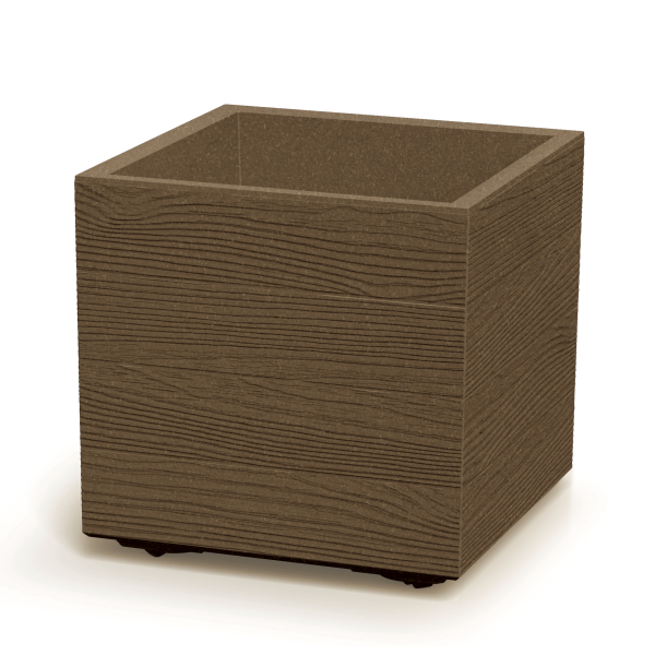 Квітковий горщик Madera Square ECO Wood 400