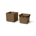 Квітковий горщик Madera Square ECO Wood 400